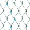 150Count Blue & Cool White Random Twinkle LED Christmas Net Lights, 24