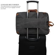 CoolBell Convertible Canvas Laptop Backpack, 17.3 Inch, Black, 1-Piece