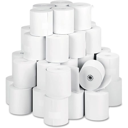 05479 Paper Rolls, One Ply Teller Window/Financial, 3-Inch x 150 ft, White, 50/Carton