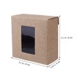 thumbnail image 2 of Raindrops 20 pcs Clear Lid Present Box Gift Paper Boxes Packing Gift Craft Paper Box, 2 of 8