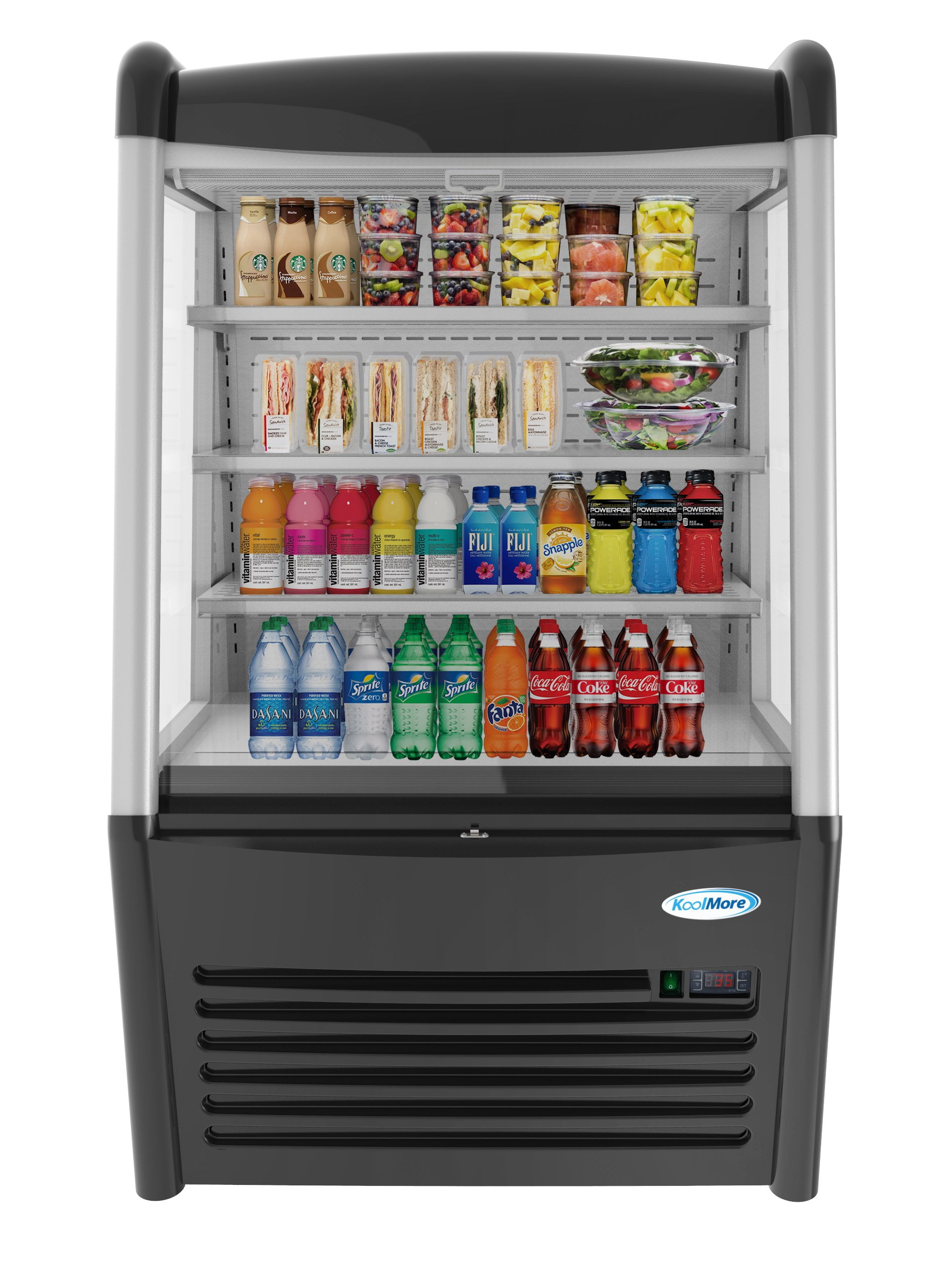 KoolMore 36 in. Open Air Grab and Go Refrigerator 11.3 Cu Ft