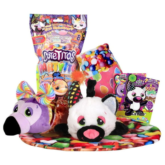 SCENTED Cutetitos Partyitos - Surprise Stuffed Animals - Collectible Party-Themed Plush Animals