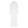 thumbnail image 4 of YUGYXL Fall Sweatsuits Women 2 Piece Outfit Lounge Sets Matching Airport Oversized Sweatshirt Sweatpants Tracksuit White S, 4 of 5