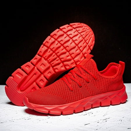 

FZ- fly woven mesh breathable casual running shoes red 48 yards