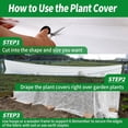 thumbnail image 6 of Plant Covers Freeze Protection 10x50ft（1.05 Oz/yd²） Garden Cover Plant Floating Row Cover,Vegetable Frost Blanket Winter Frost Cloth Plant Freeze Protection,Floating Blankets Fabric Plants, 6 of 6