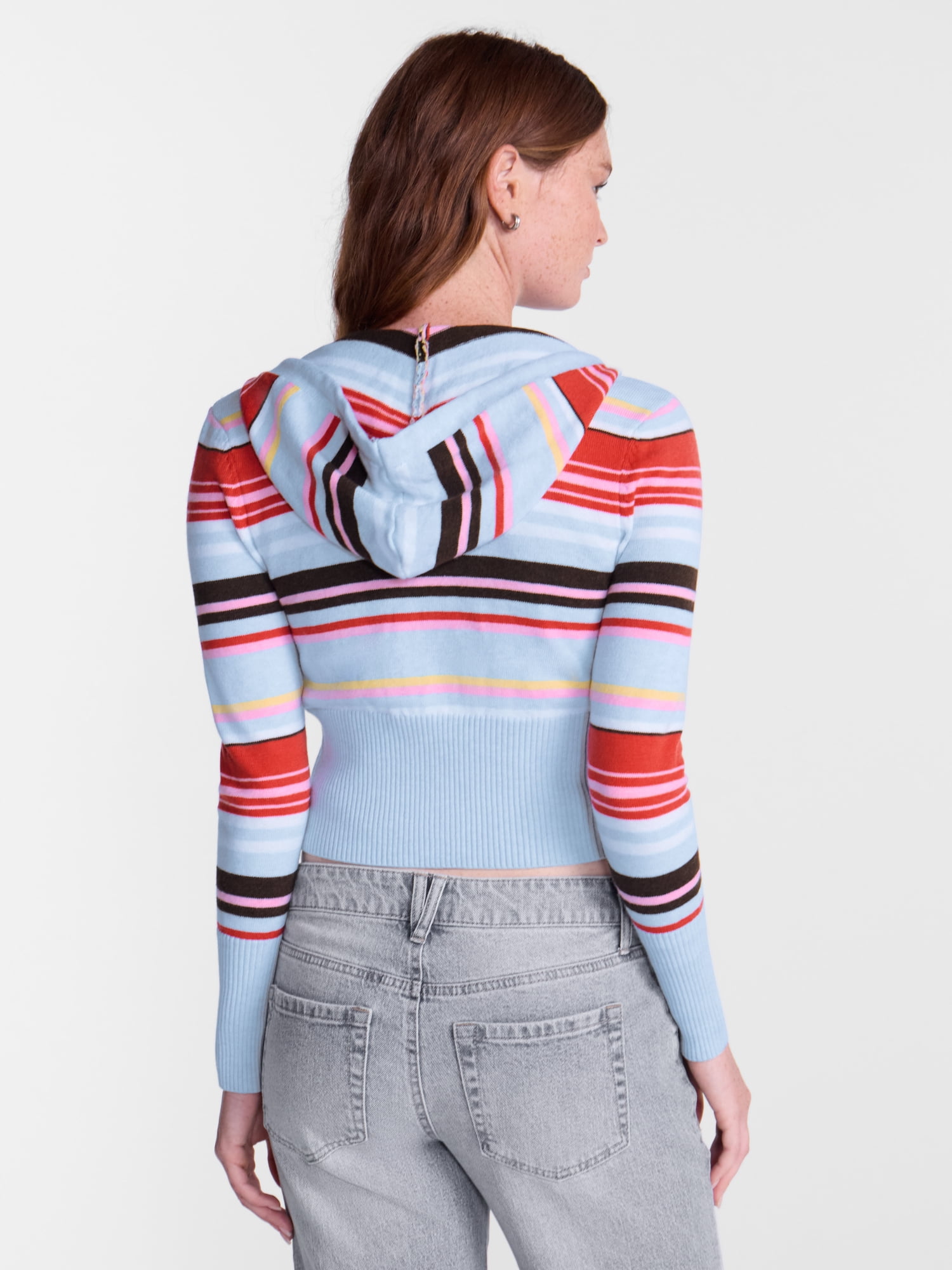 No Boundaries Zip Up Sweater, Women's XXS-XXL