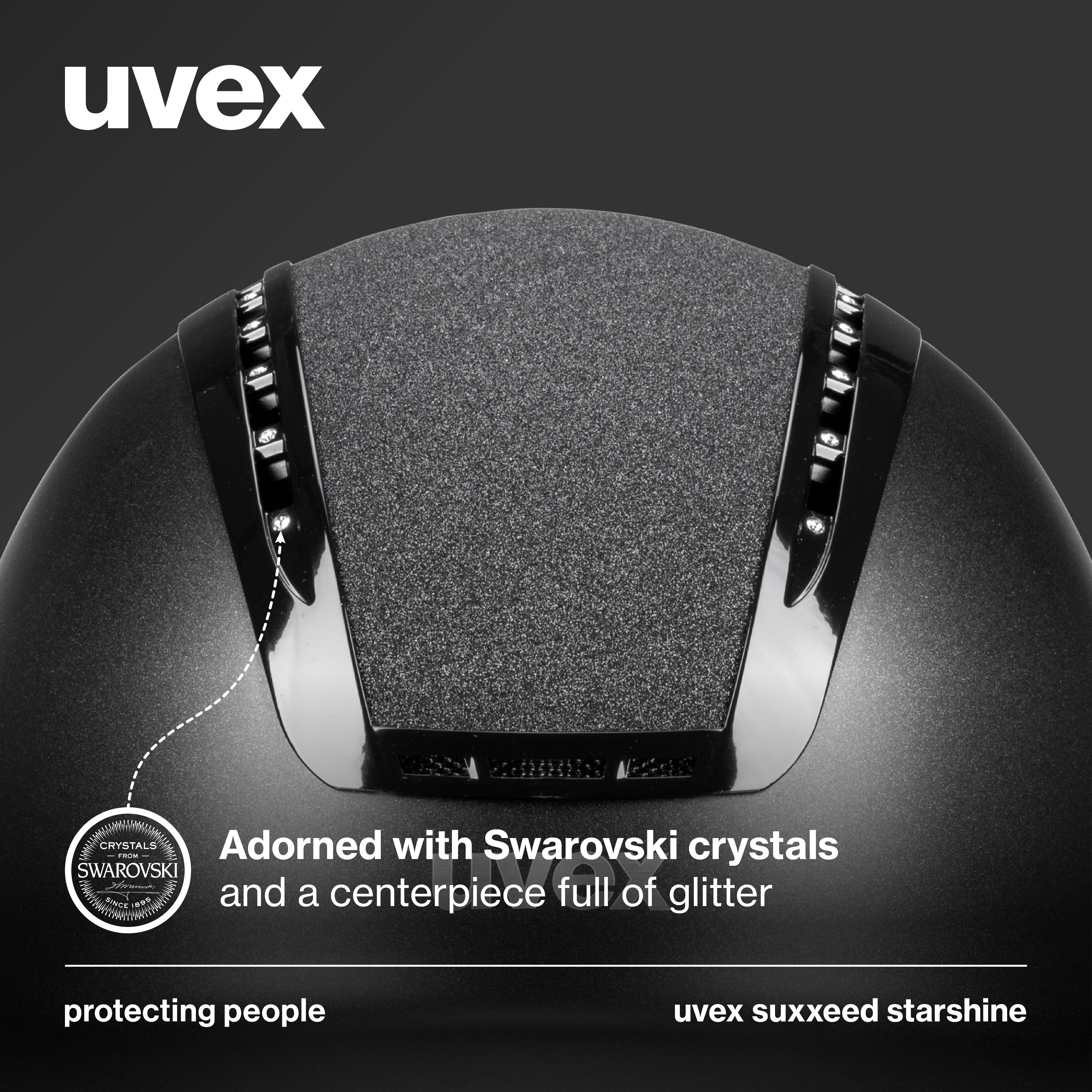 Uvex Suxxeed Starshine Equestrian Helmet with Swarovski Crystals