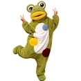 thumbnail image 3 of Green Romper for Women Men Casual Onesie 𝐏ajamas – Soft Plush 𝐂osplay Jumpsuit, Unisex Cozy Loungewear, 3 of 8