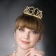 thumbnail image 4 of KAKOWELY 1 tiara de cumpleaños número 30 para niña con cristales y diamantes de imitación, corona de reina, diadema con peines para el pelo, para decoración de fiesta de graduación (dorada), 4 of 5