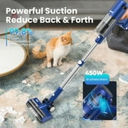 INSE Lightweight Cordless Vacuum with 30Kpa Powerful Suction & 60 Mins Runtime, Stick Vacuum for Carpet, Tile, Pet Hair, Hardwood Floors