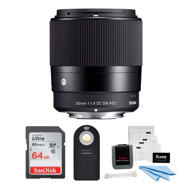 Sigma 30mm F 1 4 Dc Dn Contemporary Prime Lens For Sony E Mount Bundle Walmart Com Walmart Com