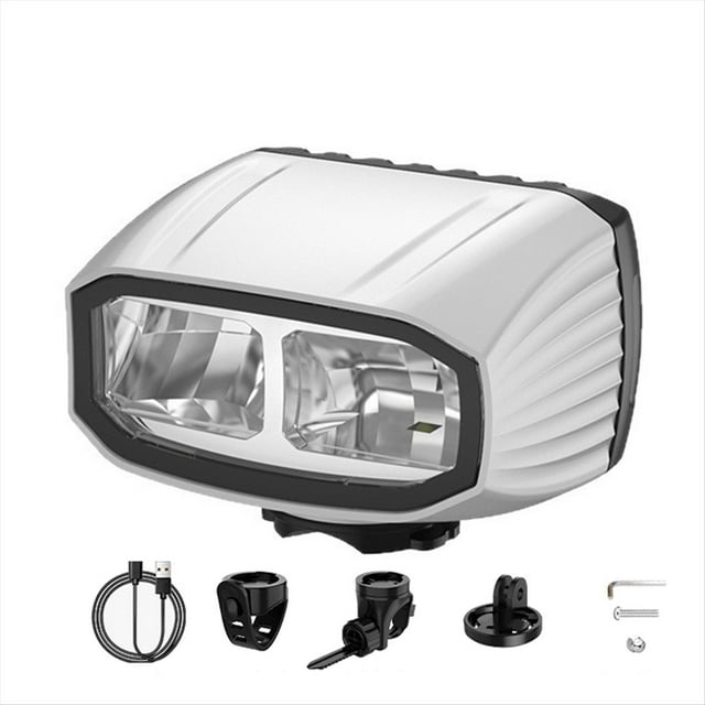Luces de Bicicleta para Ciclismo Nocturno, Luces LED Recargables para Bicicleta, Luz Frontal para Bicicleta, Impermeable y Recargable por USB A.