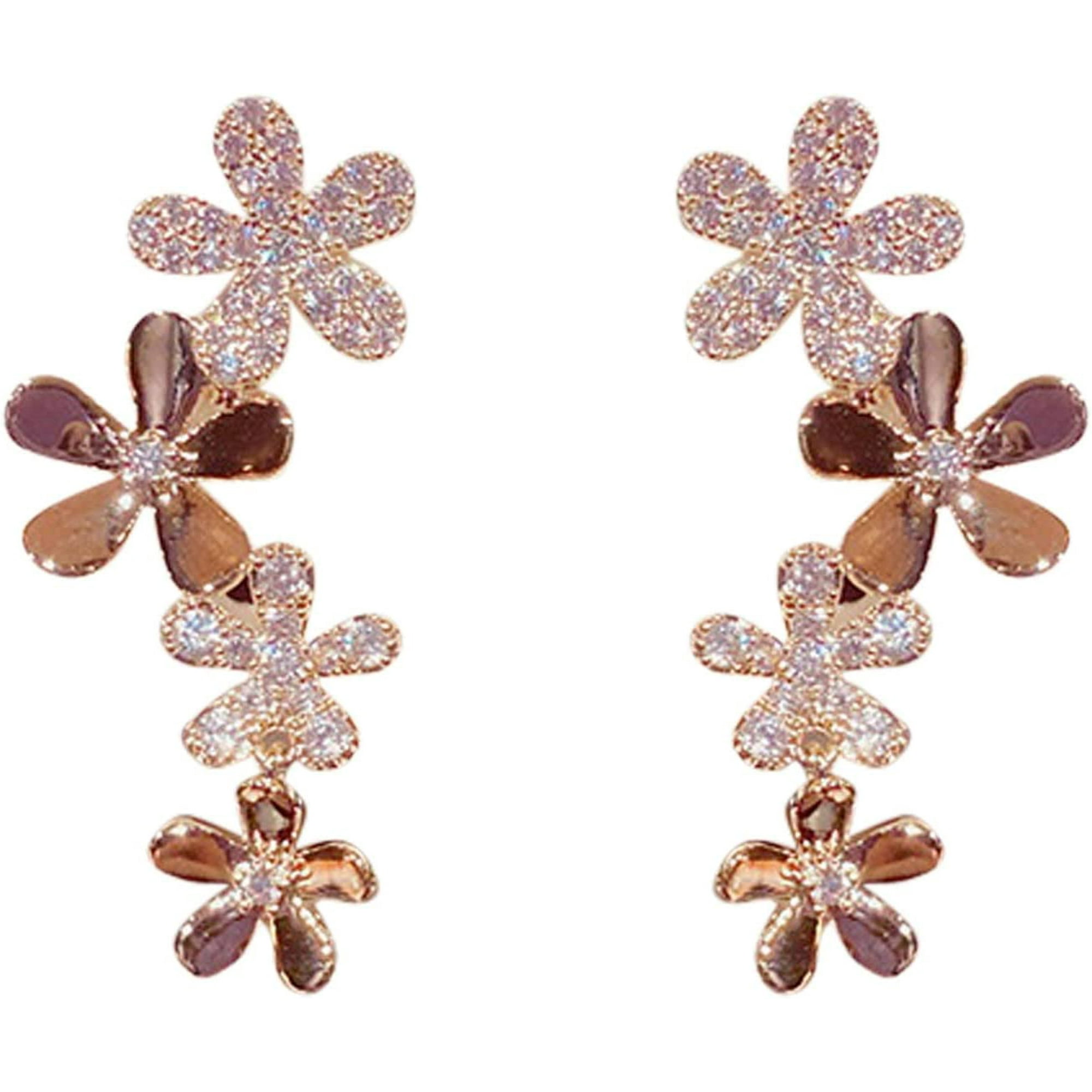 Gold drop statement earrings best sale