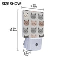 thumbnail image 4 of Yayeee LED Night Light for The Home Plug in With Light Sensors 2 Pack, Gray Cat Pattern, 4 of 6