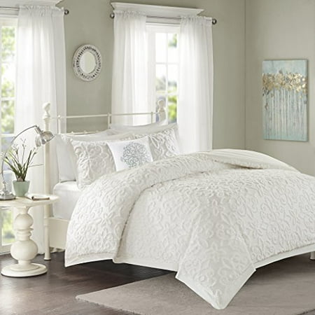 Sabrina 4 Piece Comforter Set White King Cal Canada