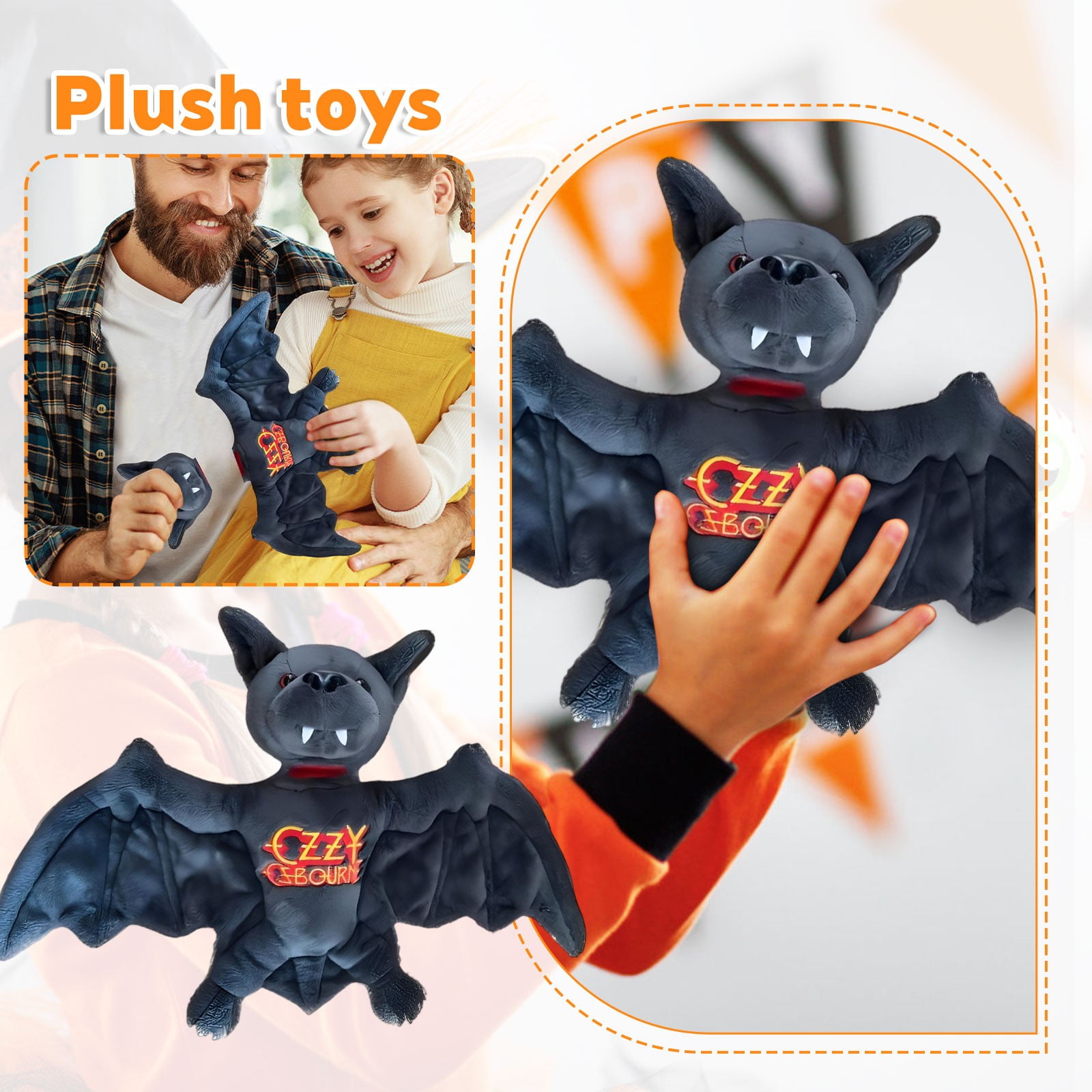 オジーオズボーン PLUSH BATコウモリぬいぐるみ　OZZY 新品未開封 オジーオズボーン コウモリぬいぐるみ Ozzy Osborne plush bat