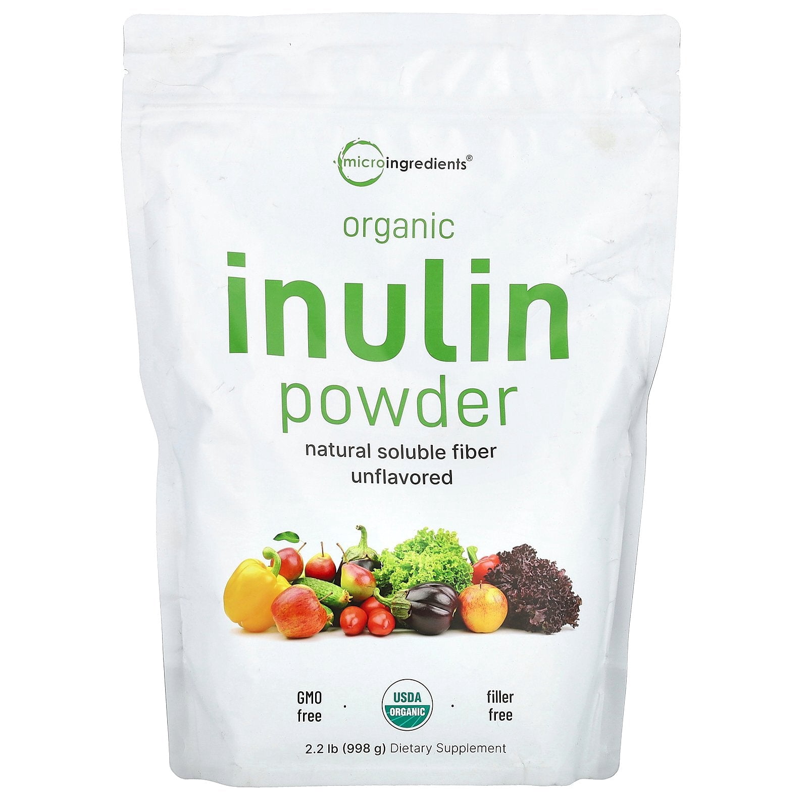 Microingredientes de inulina orgánica en polvo 450 g | Bodega Aurrera ...
