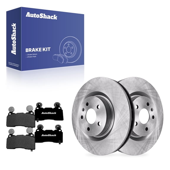 AutoShack Front Vented Brake Rotors   Premium Ceramic Pads 6-PC Brake Kit Replacement for 2010-2015 Chevrolet Camaro 13.98" (355.2 mm)