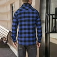 thumbnail image 5 of AIEOTT Boys Casual Plaid Button Down Shirts Kids Long Sleeve Collared Blouses Shacket Jacket 4-15 Years, 5 of 7