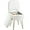 White, variant on Vanity Stool Chair with Storage and Folding Back, 13.4" x 15" x 30" Square Faux Fur Soft Ottoman