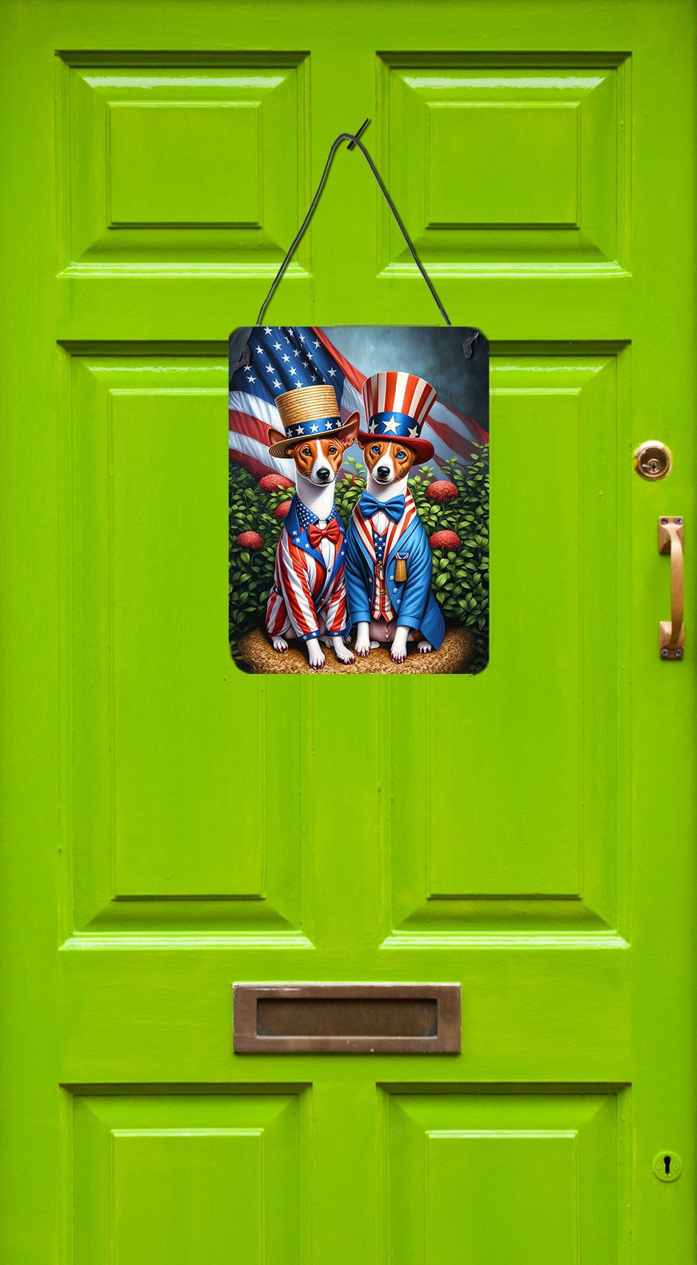 All American Basenji Wall or Door Hanging Prints 12 in x 16 in