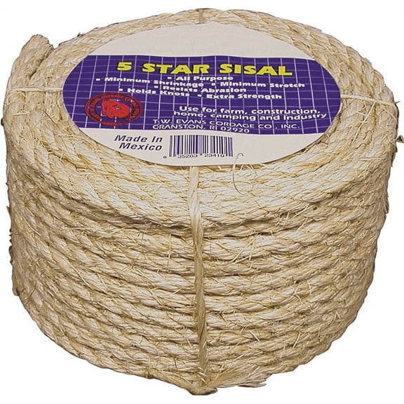 ROPE SISAL COIL 1/4 X 100FT