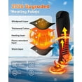 thumbnail image 5 of 2026 Upgraded Heated Socks with APP Control, 2×5000mAh 5V Rechargeable Heated Socks for Men Women, 3 Heat Level with 360° Heating Electric Socks, Washable Electric Thermal Socks for Ski Hunting Hikin, 5 of 9