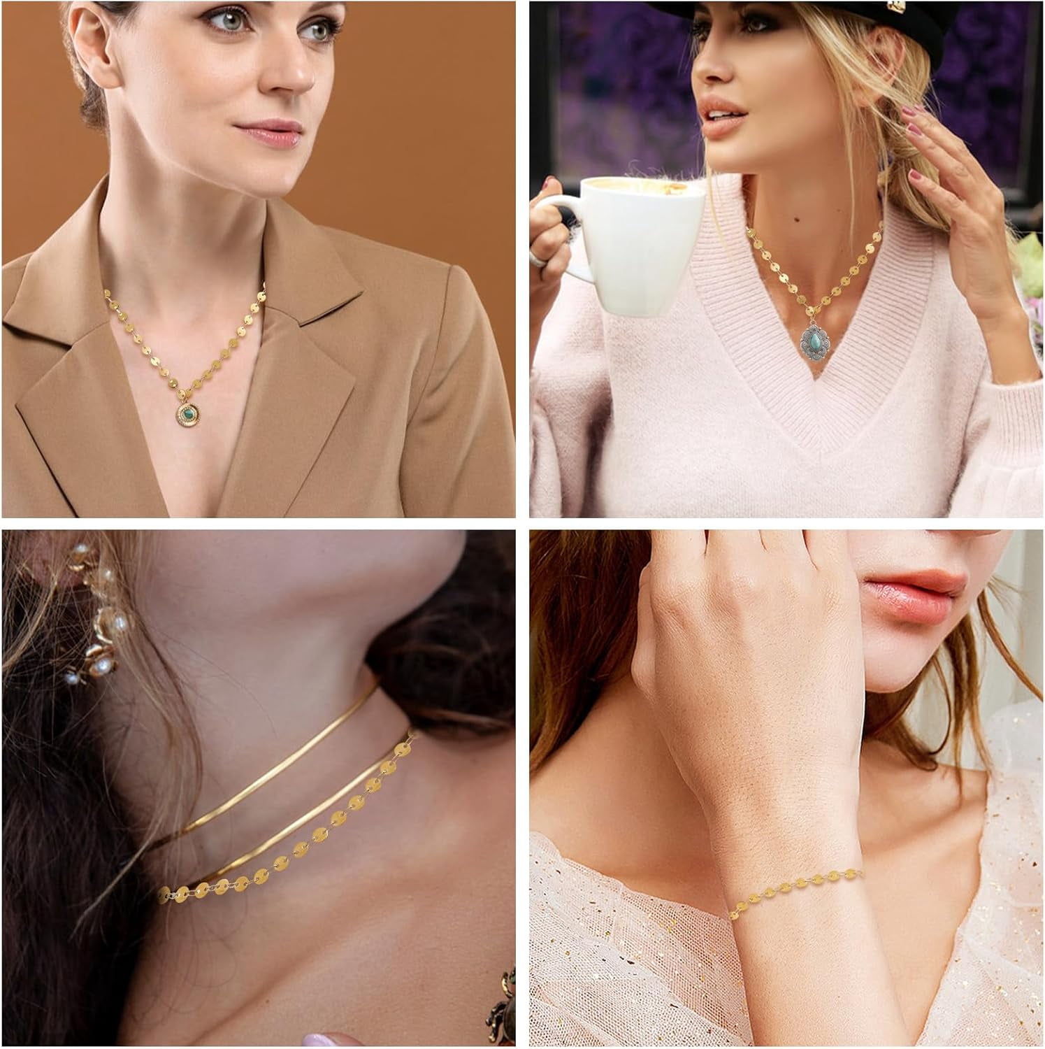 1set Necklace Kits Including 304 Stainless Steel Link Chains Brass Lobster Claw Clasp & Open Jump Rings Golden 5x0.5mm 5m