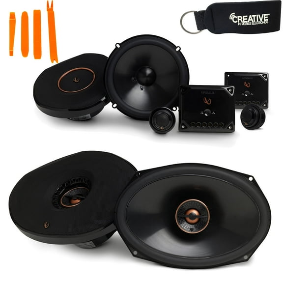 Infinity Reference - REF-6530CX 6.5" 2-Way Component System, And REF-9632IX 6x9" 2-Way Car Audio Speakers Package