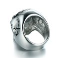 thumbnail image 2 of Skeleton Ghost Head Ring with Ruby Eyes Electroplated Alloy Ring Festive Gift Ring Individually Packed Halloween Ring Gothic Ring Skull Ring for Men and Women, 2 of 3