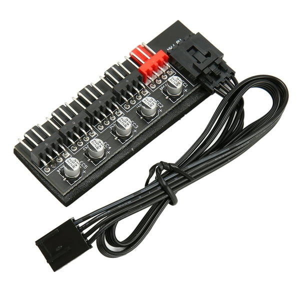 PC Fan Hub, Easy To Install PWM Fan Hub 4 Pin Port For Computer
