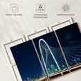 thumbnail image 6 of Elephant Stock Margaret Hunt Hill Bridge At Night Wall Art - Horizontal Multi Panel Canvas - Hallway Wall Decor - Architecture Multi Panel - Teal And Blue Decor - 45" x 28", 6 of 8