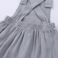 thumbnail image 5 of BRGZLK Newborn Baby Girls Boys Romper Summer 2026 Solid Color Sleeveless Backless Jumpsuit Infant Lightweight Comfortable Cotton Overalls Outfits Gray 9-12 Months, 5 of 5
