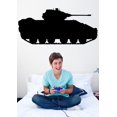thumbnail image 2 of Wallhogs Haynes Military Tank III Silhouette Cutout Wall Decal, 2 of 2