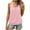 Pink, variant on Uner 10$!Summer Plus Size Tops for Womens 2025 Fashion Casual Sleeveless Solid Color Ladies V-Neck Top Blouse