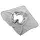 thumbnail image 1 of IDEANATEGRATE Toalla Facial Para Salón Con Agujero Diseñada Para Masaje Ergonómico Gris, 1 of 6