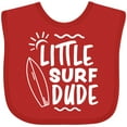 thumbnail image 3 of Inktastic Little Surf Dude with Surfboard Boys Baby Bib, 3 of 4