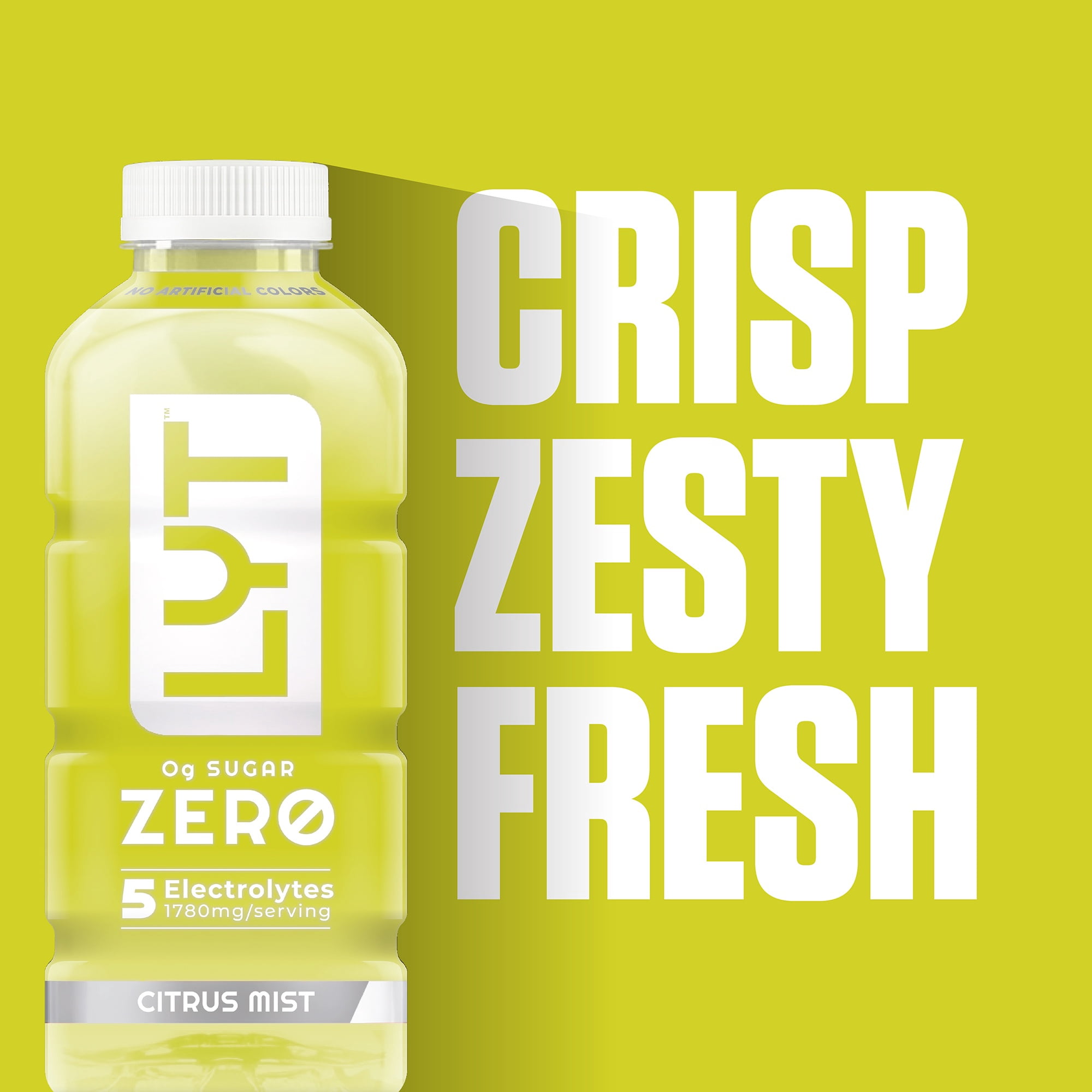 (12 pack) LYT™ Zero Electrolyte Drink Citrus Mist, 22 fl oz Bottle