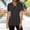 Style1-Black shirts for women, variant on Maqroz Button Down Shirts for Women Polka Dot Lapel V Neck Short Sleeve Blouse Casual Summer Tunic Tops 2026 Black L