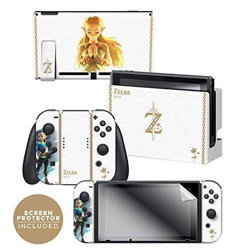 Controller Gear Switch Skin & Screen Protector Set Licensed By Nintendo - The Legend of Zelda: Breath of the Wild: "Princess - Nintendo Switch Walmart.com