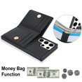 thumbnail image 2 of ELEHOLD Case for Samsung Galaxy S23 Ultra,Business PU Leather Stand Case with Card Holder & Ring Holder,Black, 2 of 7