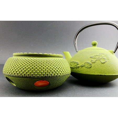 iron teapot with warmer japanese antique 24 fl oz green ginkgo leaf cast iron teapot - Cast Of The Christmas Gift iron teapot with warmer japanese antique 24 fl oz green ginkgo leaf cast iron teapot - Cast Of The Christmas Gift