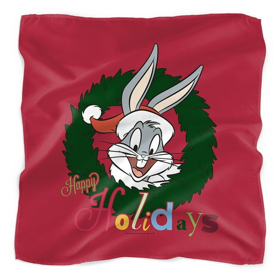 Looney Tunes Holiday Bugs Bunny Bandana (21 in x 21 in)