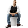 thumbnail image 5 of Hat and Beyond Men's Basic Baseball Raglan 3/4 Sleeve Athletic Crew Neck T-Shirts, 5 of 6
