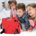 thumbnail image 5 of Dteck Kids Case for iPad Pro 11 inch M4 /iPad Air 11 inch 2025/2024,Shockproof EVA+PC Kids Friendly Case Kickstand Carrying Handle Cover for iPad Pro 11" 2022/2021/2020/2018,Red, 5 of 8