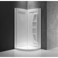 thumbnail image 4 of ENVO by ANZZI Sharman 36 in. x 36 in. x 74 in. 2-Piece DIY Friendly Corner Shower Stall, White, 4 of 6