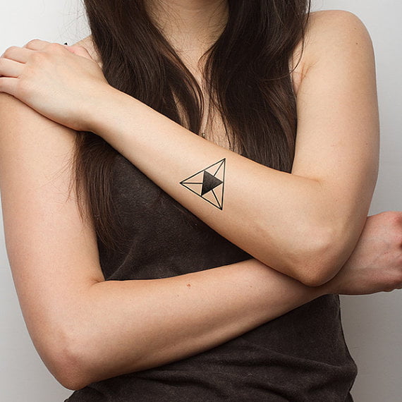 triangle wrist tattoo