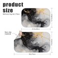 thumbnail image 3 of Black and Gold Marble Pattern Bath Mat Set Of 2,Non-Slip Rug for Bathroom,Kitchen,Bedroom,Entrance, 30x17 and 23.5x15.7 Inches, 3 of 5