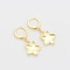 thumbnail image 3 of Aretes Colgantes Para Dama Flor Pensamiento Oro 14K Laminado dorado Unitalla, 3 of 7