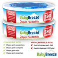 thumbnail image 2 of Bolsas para cubo de pañales BabyBreeze, 560 unidades, película de 7 capas, 2 of 8